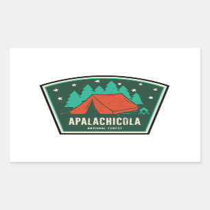 Apalachicola National Forest Camping Rechteckiger Aufkleber