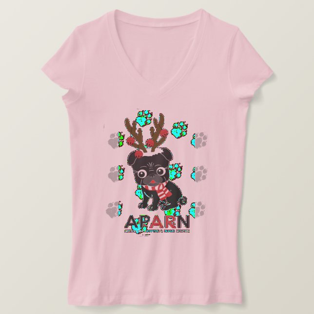 APARN Holiday Logo Frauen Bella V-Neck T - Shirt (Design vorne)