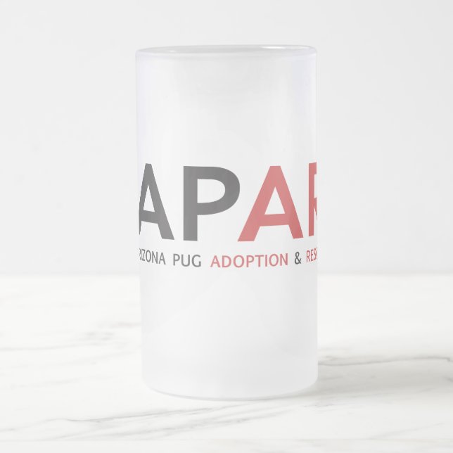 APARN Logo-mattierte mattierte GlasTasse Mattglas Bierglas (Mittel)