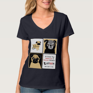 APARN Rettungs-Mops-Frauen Hanes Nano-V-Hals T - T-Shirt