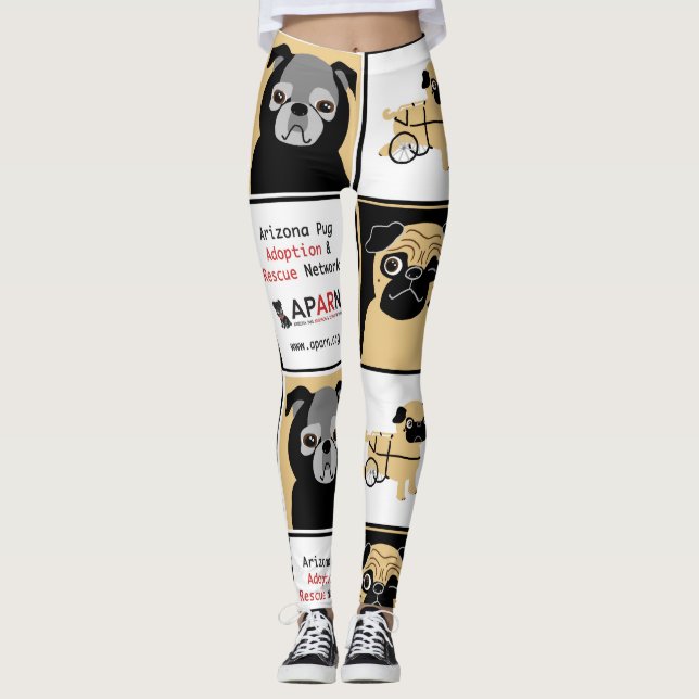 APARN Rettungs-Mops-Gewohnheits-Leggings Leggings (Vorderseite)