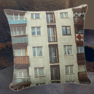 Apartment Gebäude Kissen