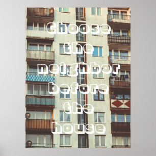 Apartment Gebäude Poster