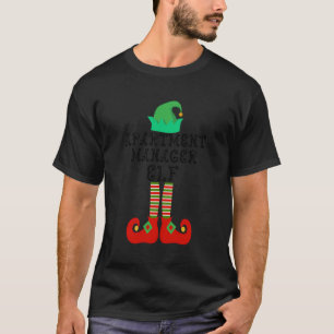 Apartment Manager Elf Familie Matching Weihnachten T-Shirt