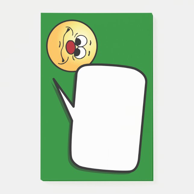 Apathetics Face Grumpey Post-it Klebezettel (Vorderseite)