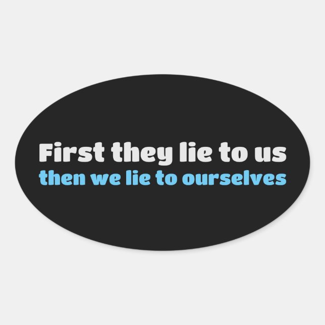 Apathy liegt in der Politik des "Preises der Apath Ovaler Aufkleber (Vorderseite)