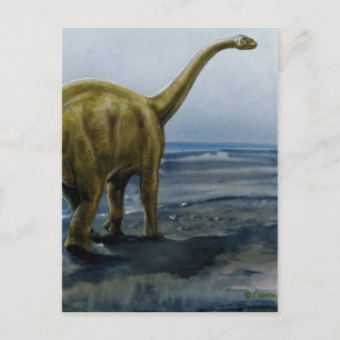 Apatosaurus (Brontosaurus) Illustration Postkarte
