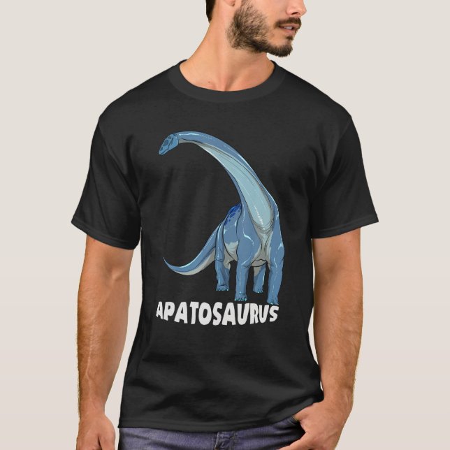 Apatosaurus Dinosaurier Design T-Shirt (Vorderseite)