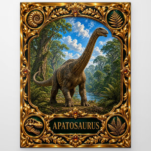 Apatosaurus, Juwelen-Erbstück Kunst Postkarte