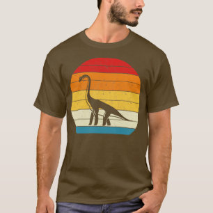 Apatosaurus Lustige Dinosaurier Vintage Retro 70er T-Shirt