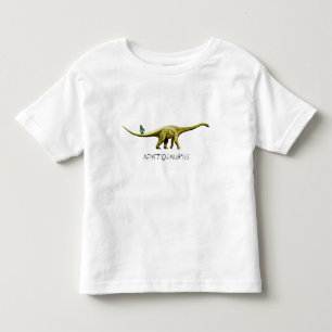 Apatosaurus-u. Trauben-grüner Affe Kleinkind T-shirt
