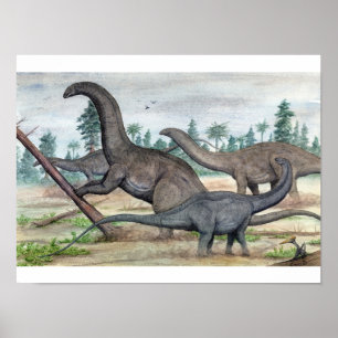 Apatosaurus und Brontosaurus Print Poster