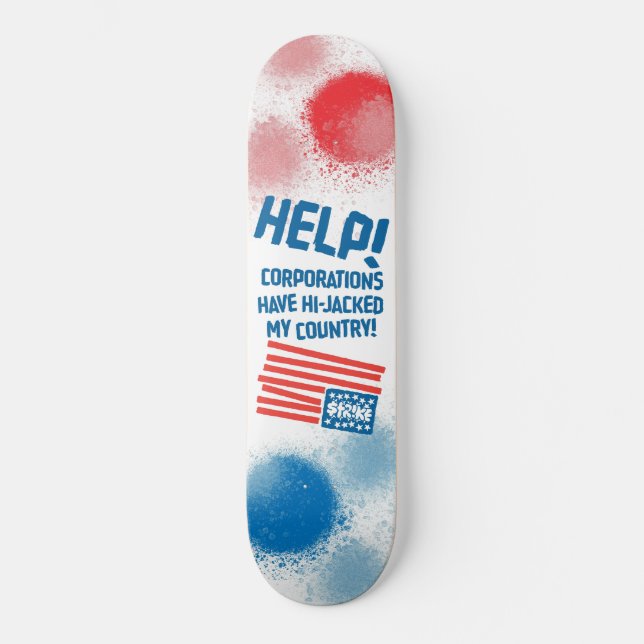 APDECK_CAMERON_Art_StrikeHelp Skateboard (Vorderseite)