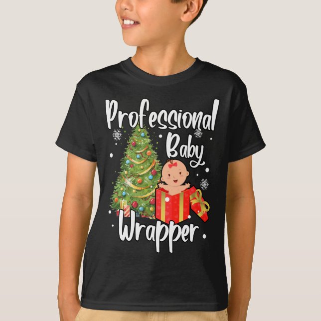 APDL Beruflich Baby Wrapper Funny Christmas NIC T-Shirt (Vorderseite)