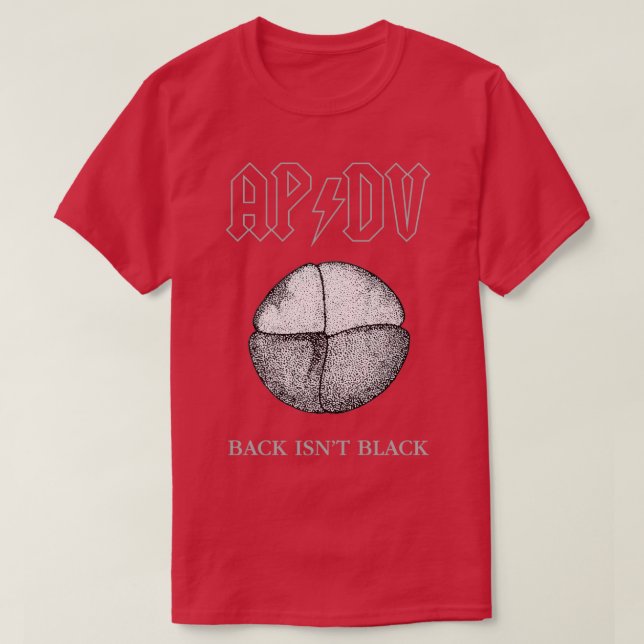 APDV Xenopus Embryo Back Isnx27t Schwarz T-Shirt (Design vorne)