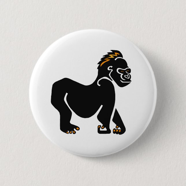 Ape - GORILLA - Wildlife warrier - Primat Button (Vorderseite)