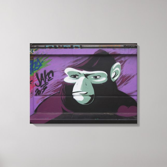 Ape Graffiti Leinwanddruck (Vorderseite)
