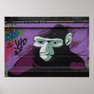 Ape Graffiti Poster