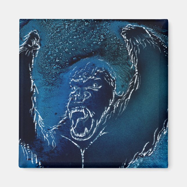 Ape in Azure Blue Magnet (Vorne)