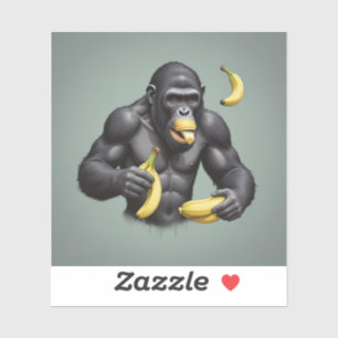 Ape King Custom Cut Vinyl Sticker