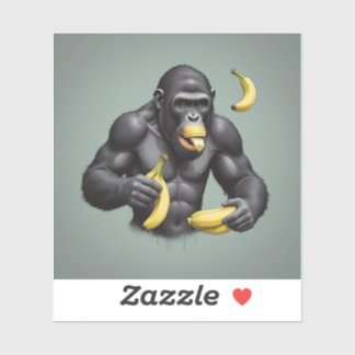 Ape King Custom Cut Vinyl Sticker