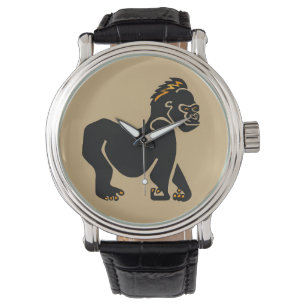 Ape - Mountain GORILLA - Primat - Wildfauna Armbanduhr