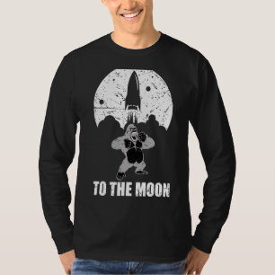 Ape to Moon Crypto Coin Rocket Crypto Nft T-Shirt