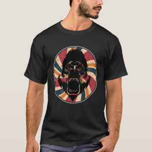 Ape Zoo Affe Retro Gorilla T-Shirt