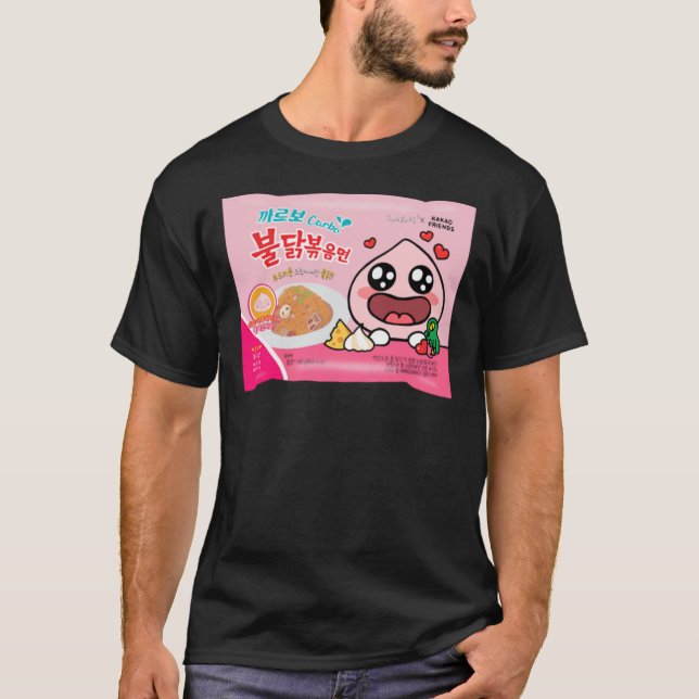 Apeach Buldak Carbonara Noodles Klassischer T - Sh T-Shirt (Vorderseite)