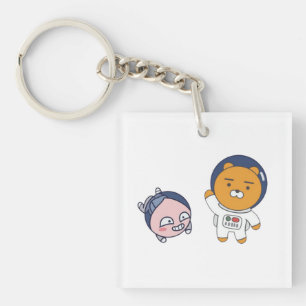 Apeach und Ryan im Weltraum Schlüsselanhänger