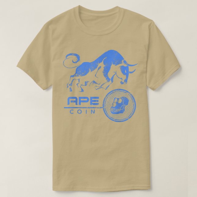 APECoin Krypto BULLRUN HODL $APE Token zu Milli T-Shirt (Design vorne)