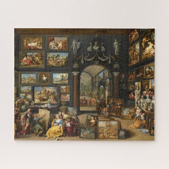 Apelles Painting Campaspe von Willem van Haecht Puzzle (Horizontal)