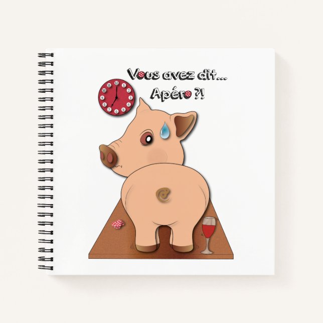 Apéro ! (écrits en noir) notizbuch (Vorderseite)