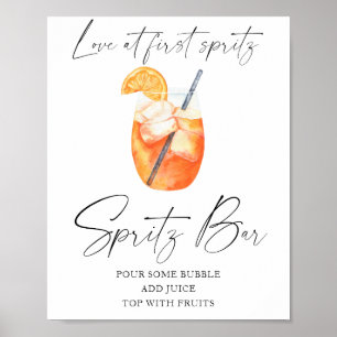 Aperol Brautparty - Spritz Bar Poster