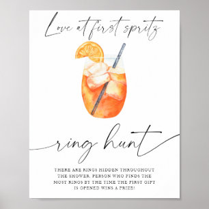 Aperol-Junggesellinnenabschied - Ring-Suchspiel Poster