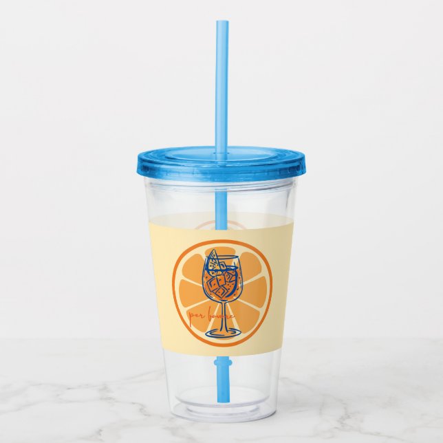 Aperol Per Favore Acryltrinkbecher (Vorderseite)