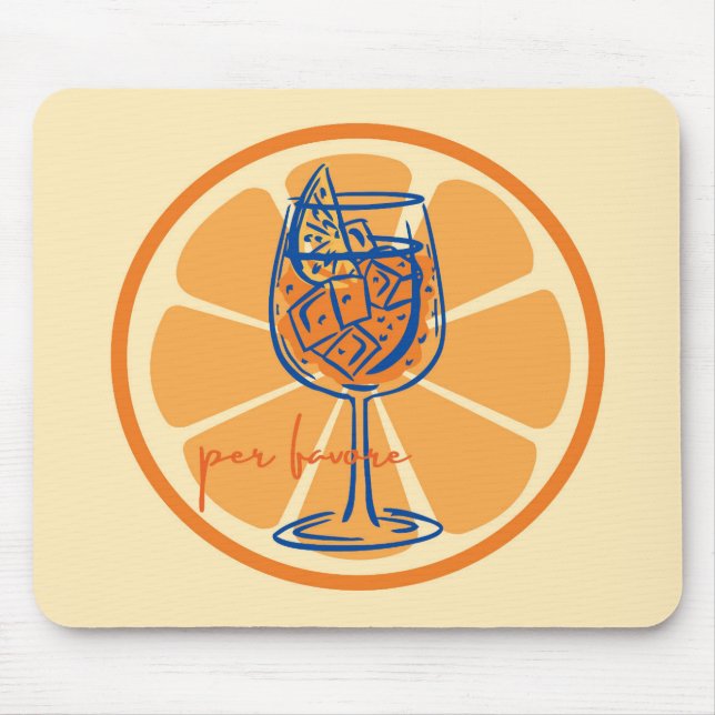 Aperol Per Favore Mousepad (Vorne)