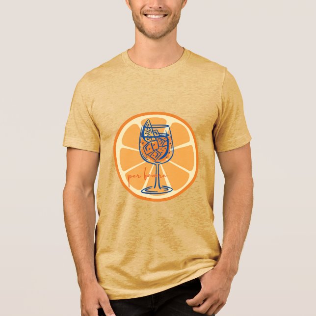 Aperol Per Favore Tri-Blend Shirt (Vorderseite)