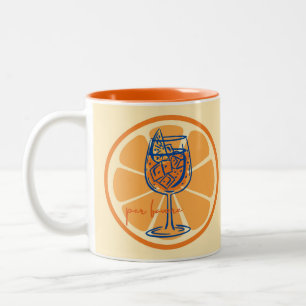 Aperol Per Favore Zweifarbige Tasse