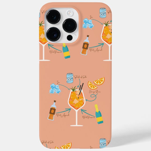 Aperol Rezept Case-Mate iPhone Hülle (Rückseite)