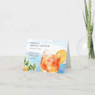 Aperol Spritz Amalfi Italien Junggesellinnenabschi Dankeskarte