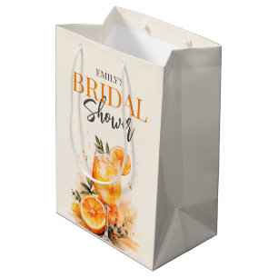 Aperol Spritz Aquarell Junggesellinnenabschied Mittlere Geschenktüte