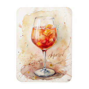 Aperol Spritz Aquarellmalerei Magnet