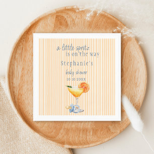 Aperol Spritz Blau Orange Zitrone Junge Babyparty Serviette