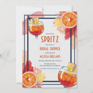 aperol Spritz Brautdusche Einladungen