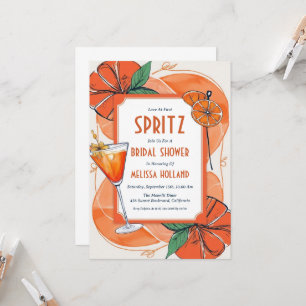 aperol Spritz Brautdusche Einladungen