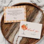 Aperol Spritz Brautparty Danke, Card Einladung<br><div class="desc">Aperol spritz thematied Brautparty danke Ihnen Einschließkarte.</div>