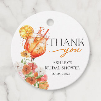 Aperol Spritz Brautparty Fevor Tags Geschenkanhänger