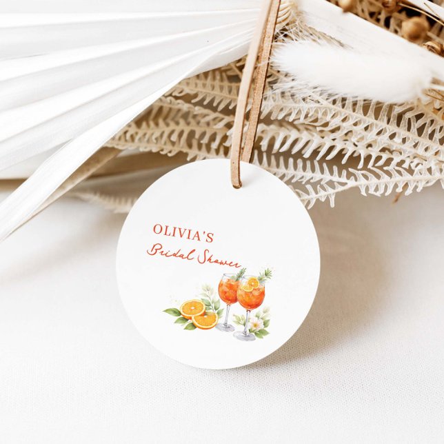 Aperol Spritz Brautparty Geschenkanhänger (Von Creator hochgeladen)
