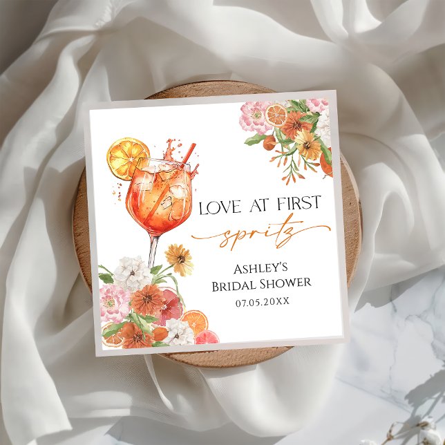 Aperol Spritz Brautparty Napkin Serviette (Von Creator hochgeladen)